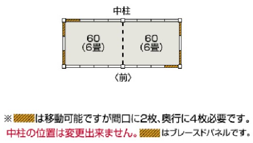 ヨドハウス　Nタイプ　YHN-120W（12畳横長）